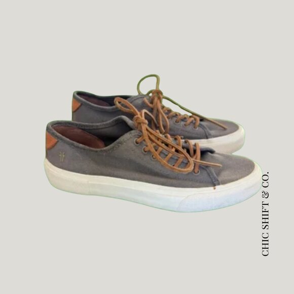 Frye | Canvas & Suede Low Top Sneakers | 8.5 - Picture 1 of 5